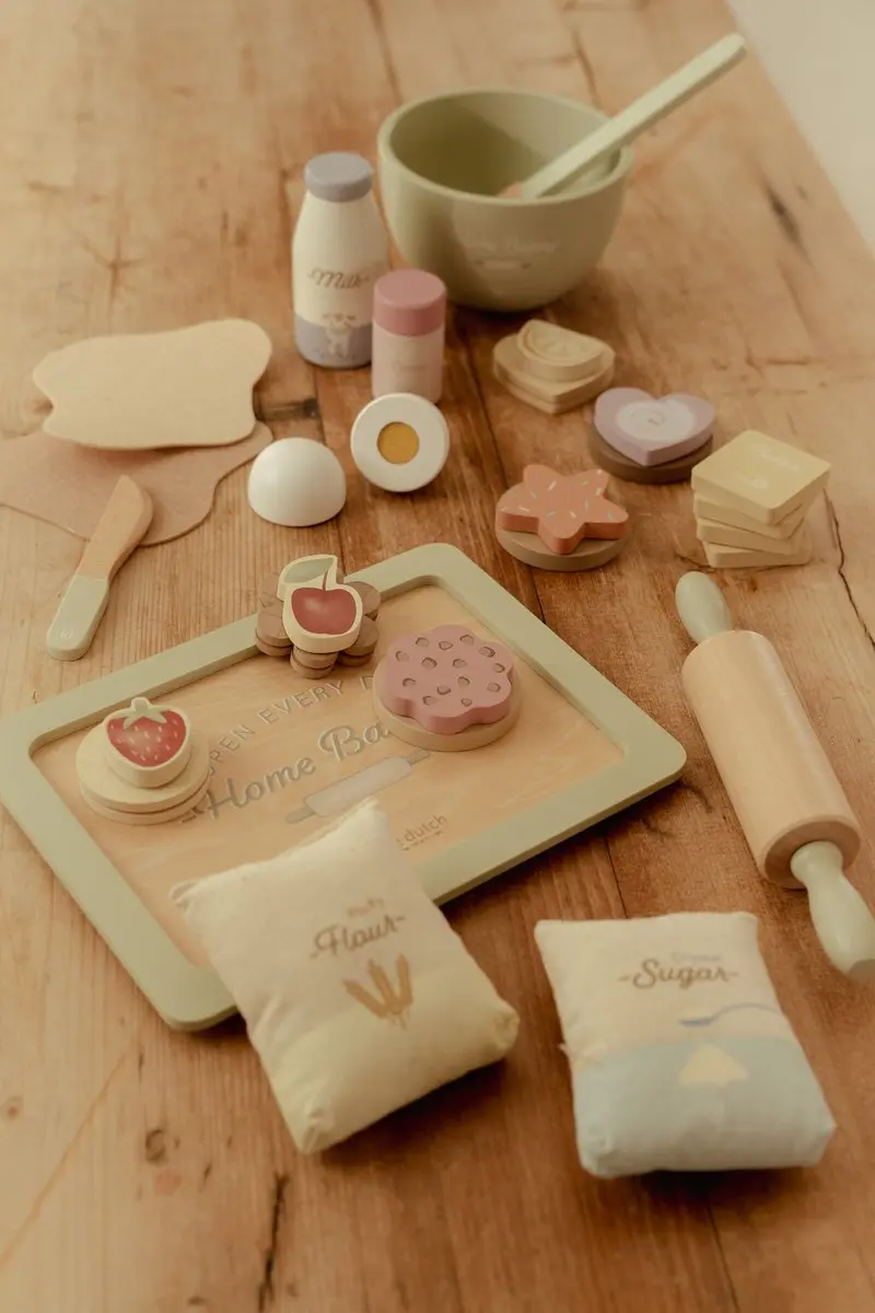 Little Dutch Bakset Hout - 29-delig Meerkleurig - afbeelding 5 van 6