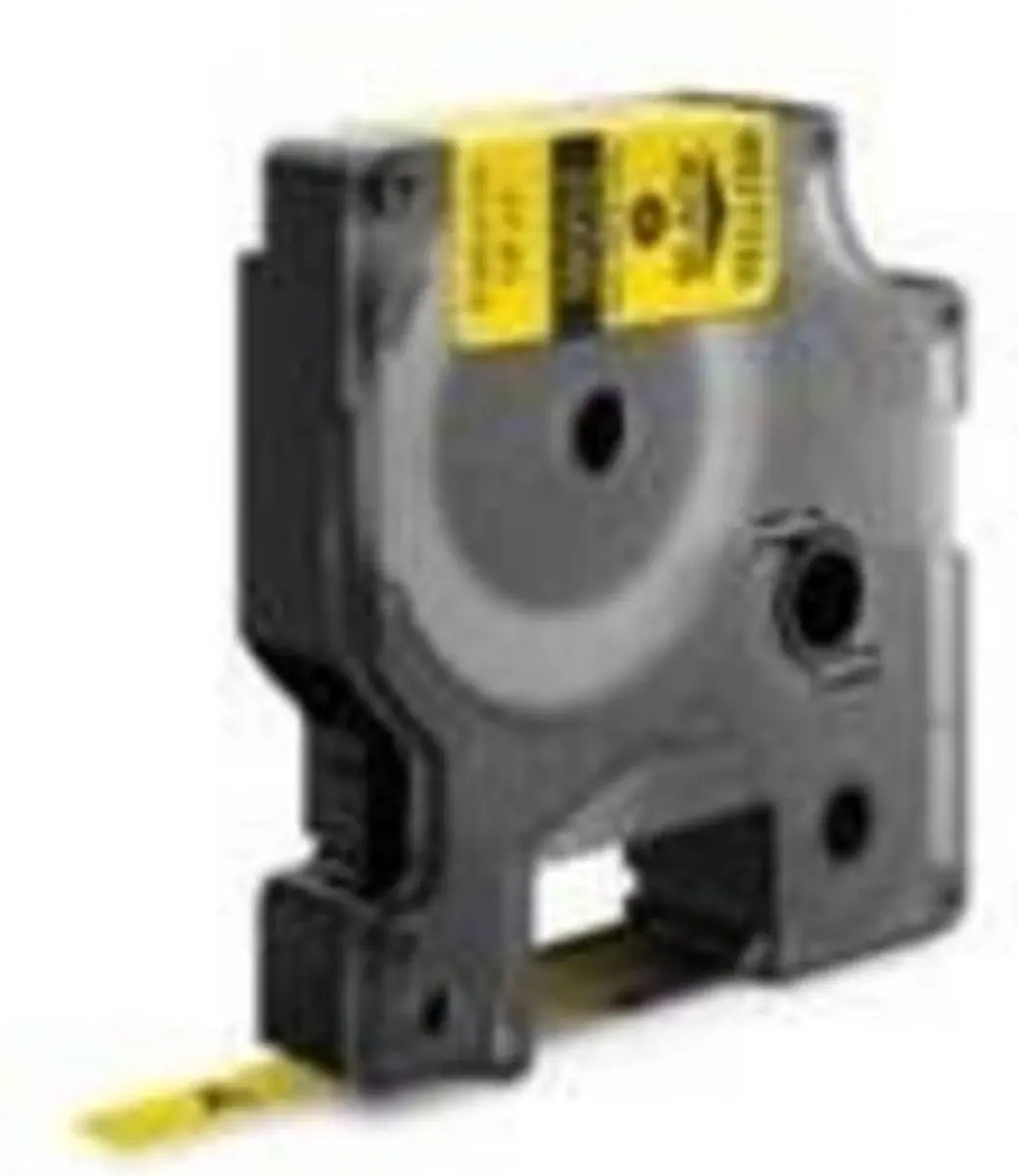 DYMO Rhino S0718270 Heat-Shrink Labels 6mm x 1,5m - Zwart op Geel - afbeelding 4 van 6