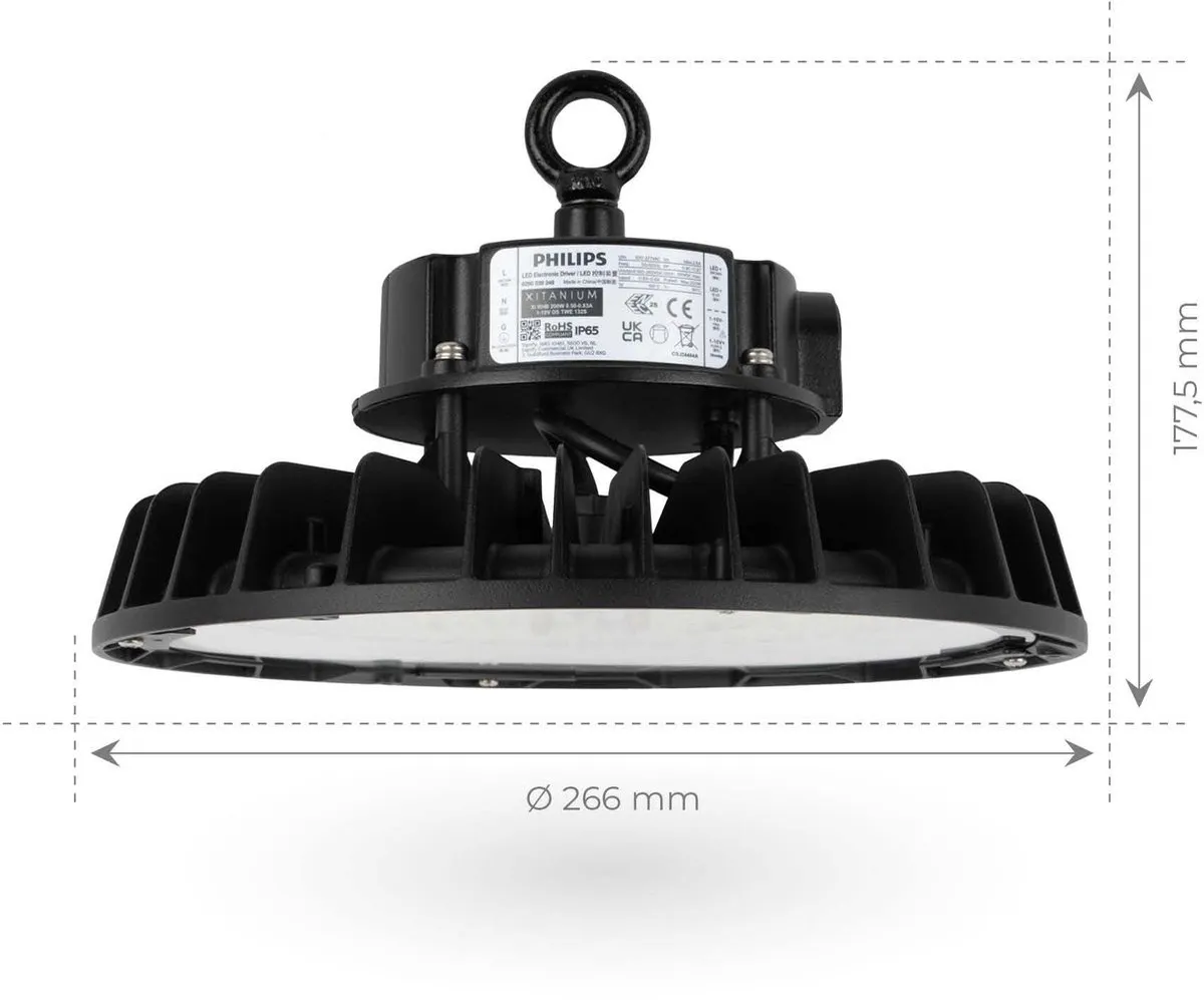 LEDVION LED High Bay 240W Driver - 42.000Lm - 4000K - IP65 - Zwart