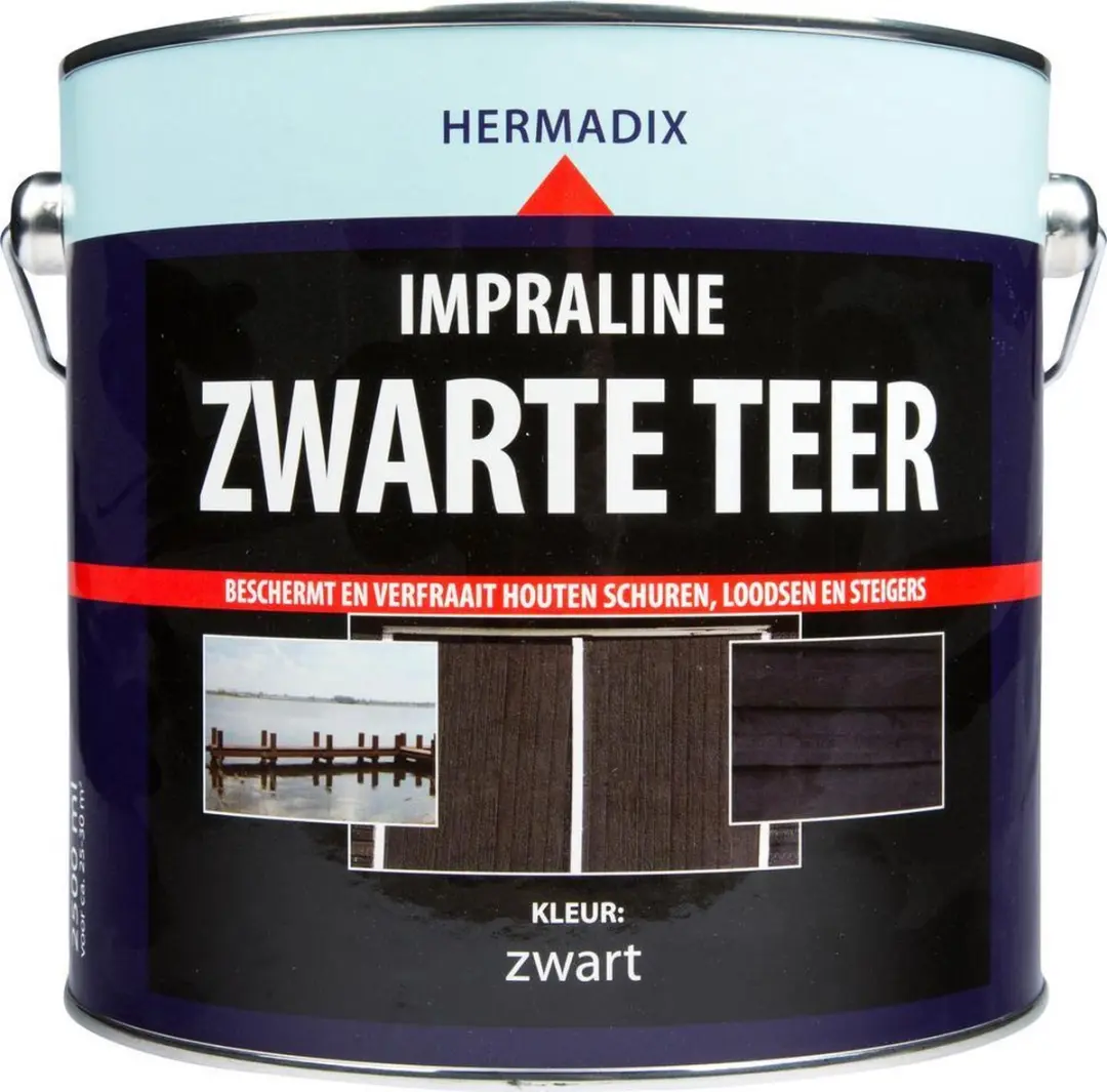 Hermadix Impraline Teer 2,5L - Zwart - afbeelding 2 van 2