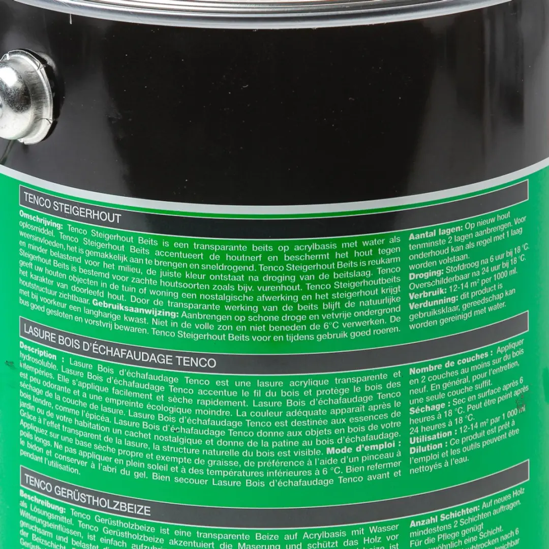 Tenco Steigerhoutbeits Grey Wash 2,5L - afbeelding 4 van 6