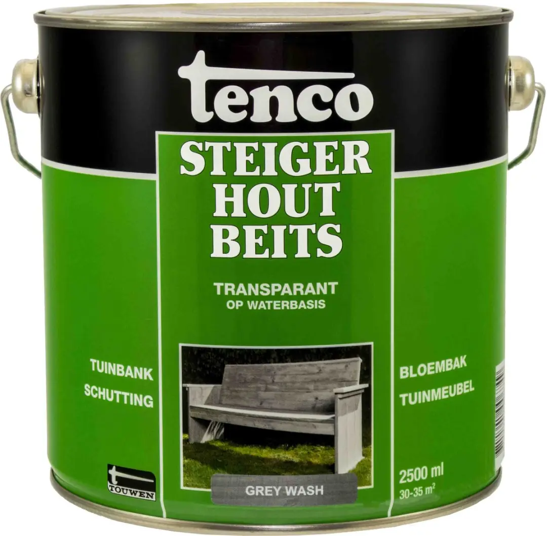 Tenco Steigerhoutbeits Antraciet 2,5L - afbeelding 6 van 6