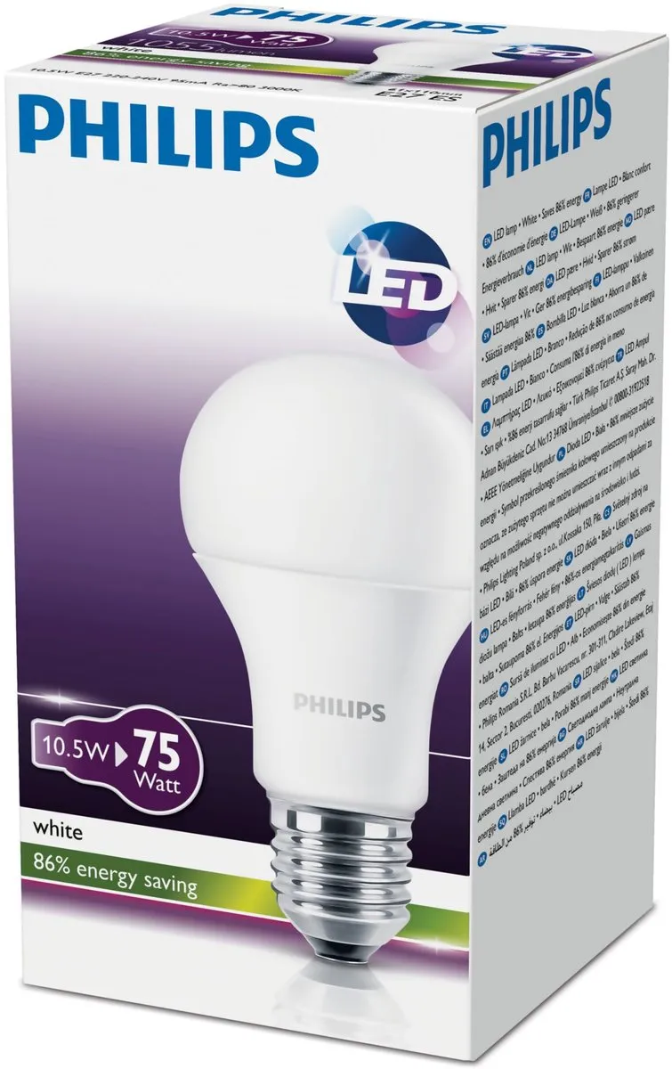 Philips Corepro LED E27 Peer Mat 10.5W - 1055lm Warm wit - afbeelding 6 van 6