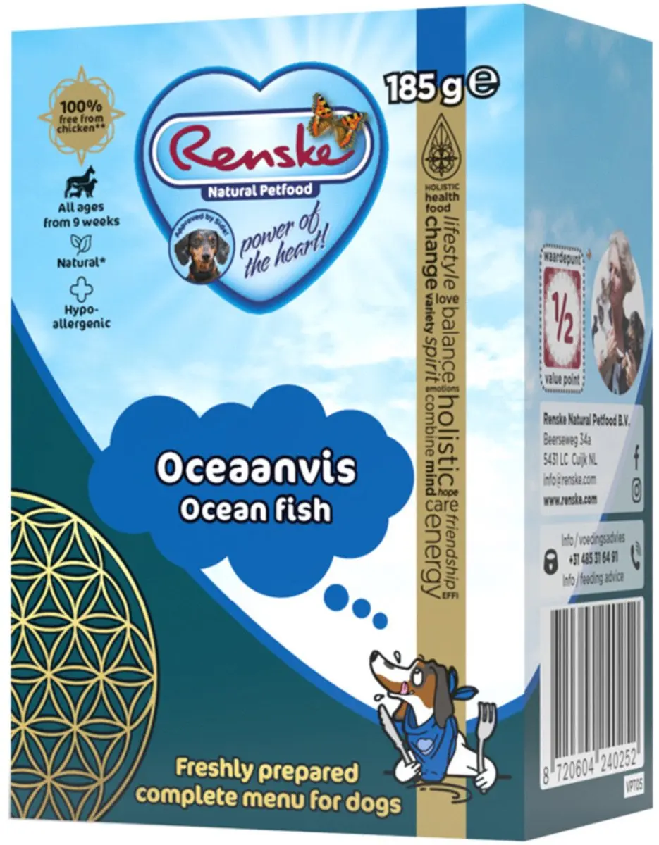 Renske Vers Tetrapack Hondenvoer Oceaanvis 185g