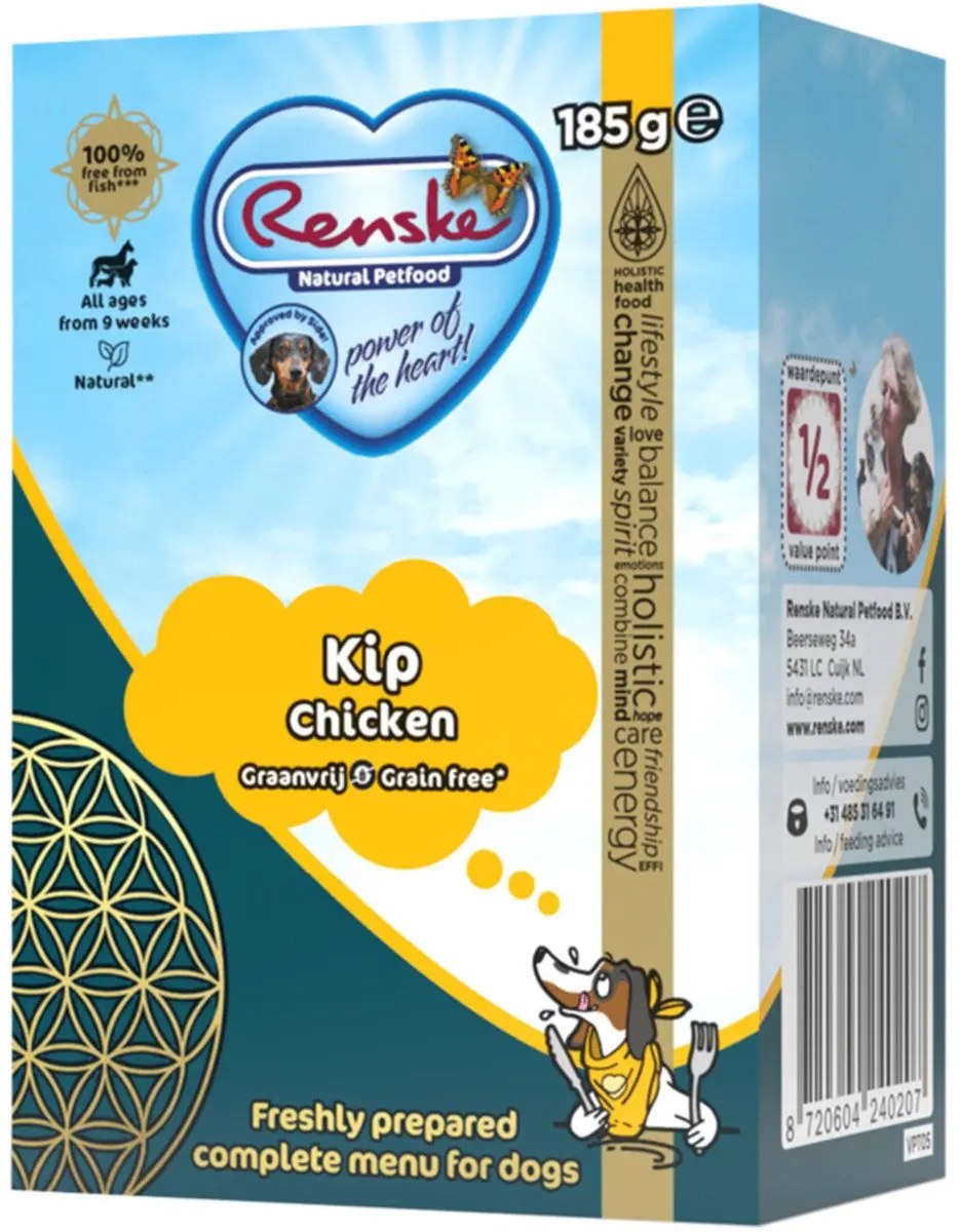 Renske Vers Graanvrij Hondenvoer Kip 185g