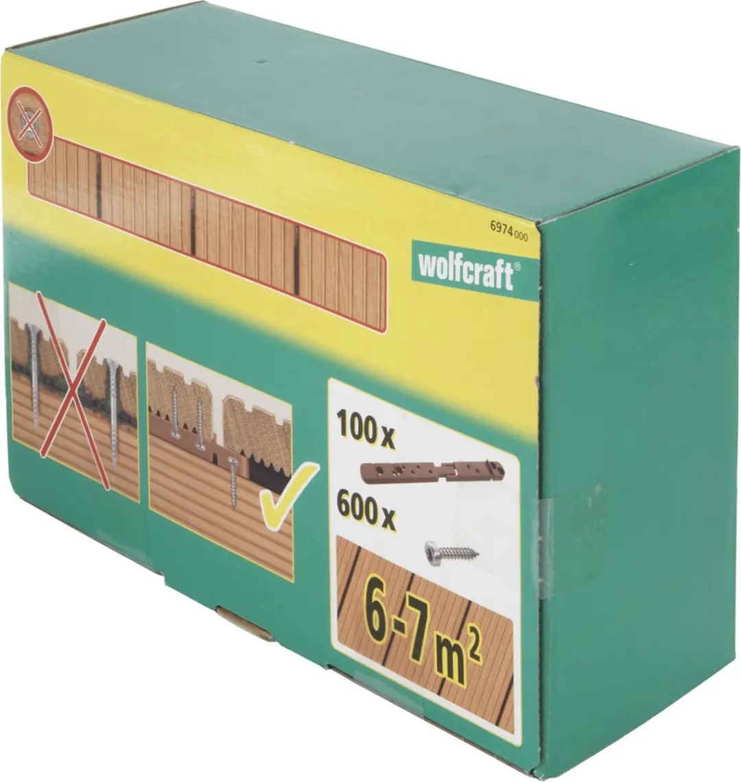 Wolfcraft Vlonderbevestiging 6974000 - 100 Stuks - afbeelding 5 van 6