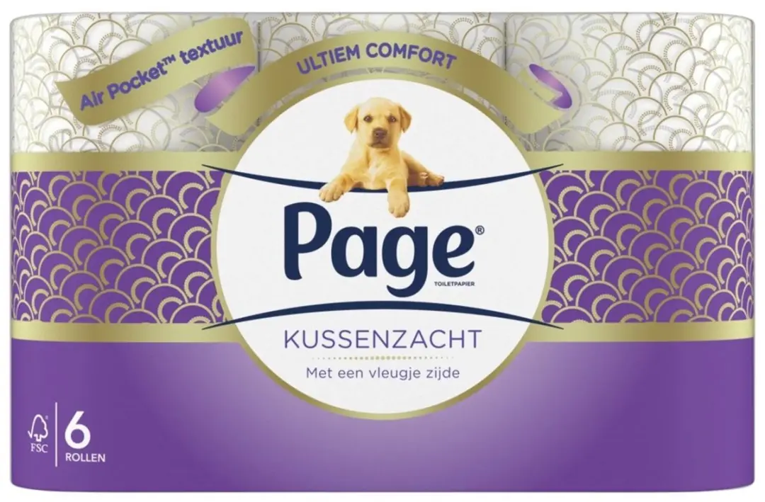 Page Toiletpapier Kussenzacht 3-laags