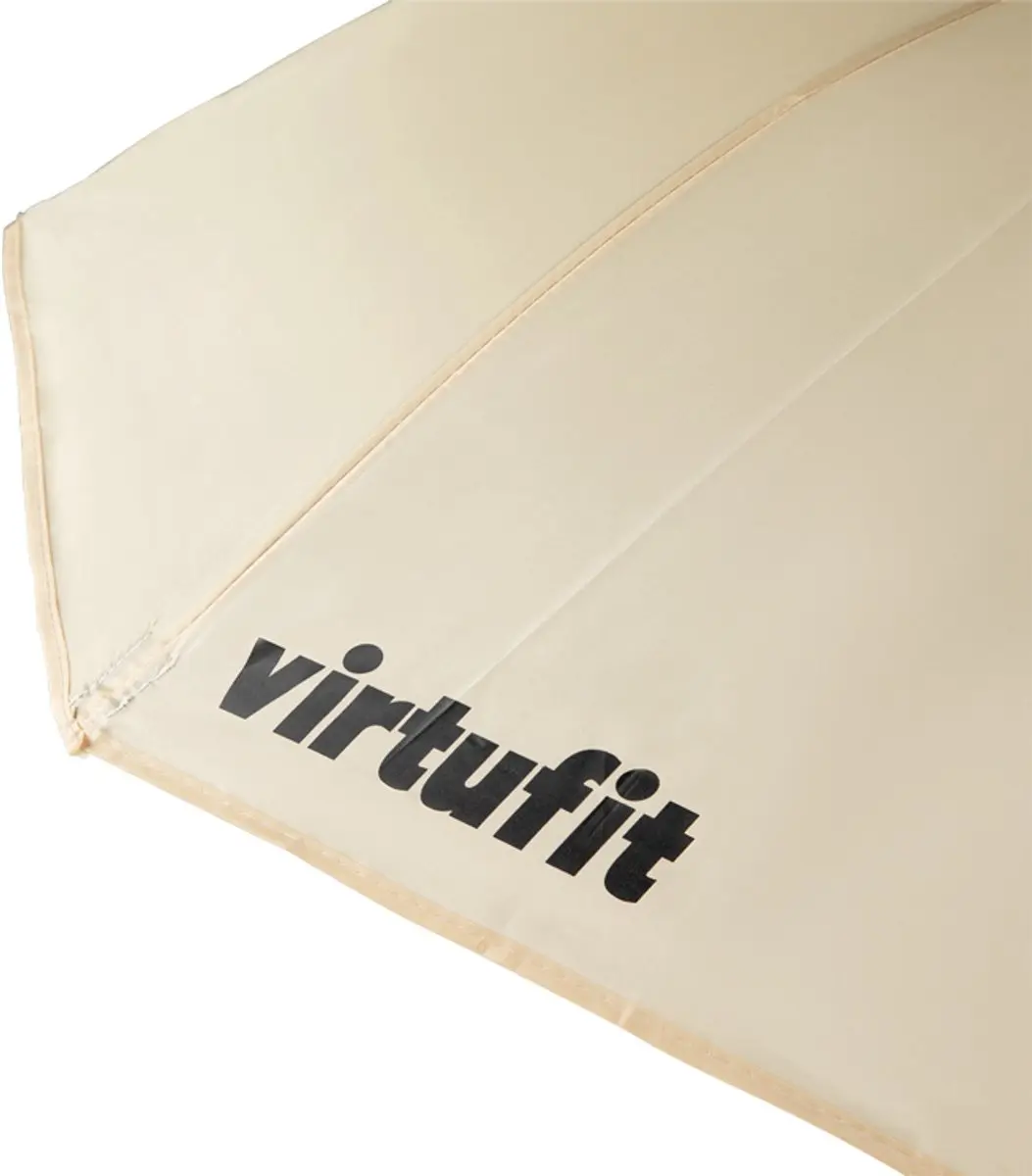 VirtuFit Opvouwbare Camping Stoel + Stoelparasol - Beige - afbeelding 6 van 6
