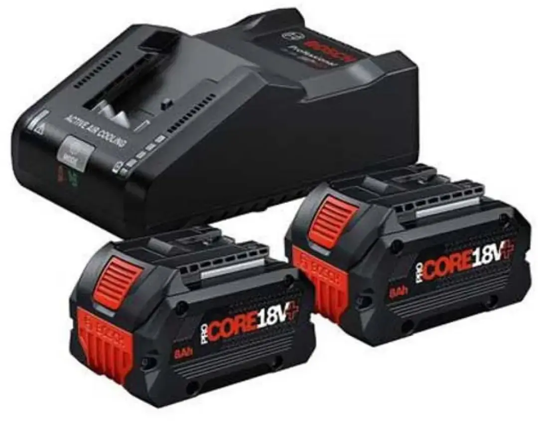 Bosch Blauw ProCORE18V+ 8,0 Ah Accu & GAL 18V-160 Lader - 2x Accu + Lader - Blauw - afbeelding 2 van 2