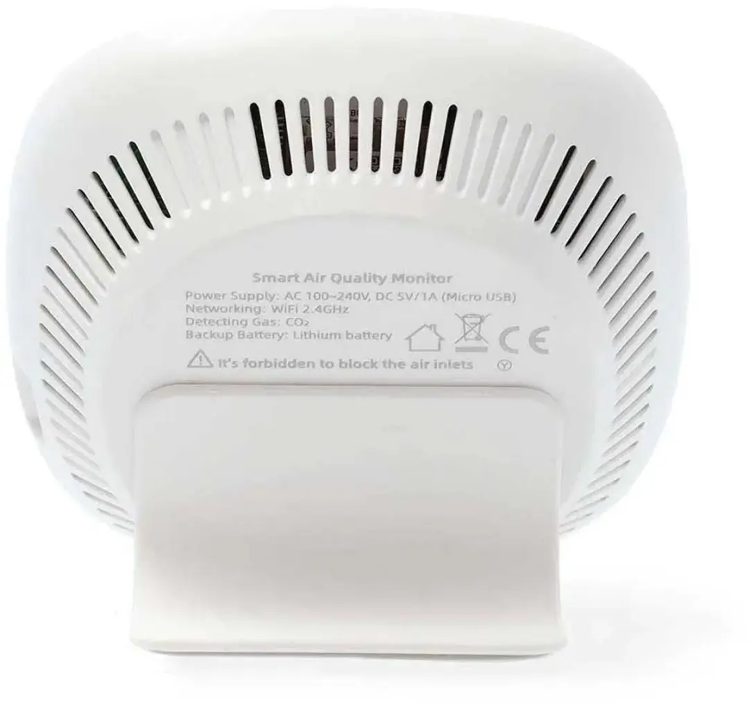 Nedis SmartLife Luchtkwaliteitsmeter CO₂ - Temperatuur/Vochtigheid - Wi-Fi - Zwart - afbeelding 4 van 6