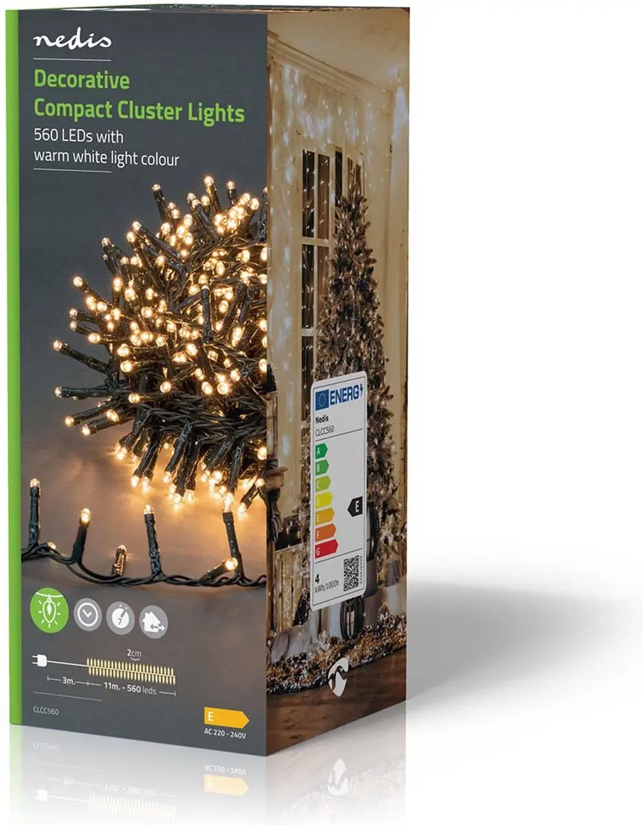 Nedis Kerstverlichting 560 Warm Wit 11.2m