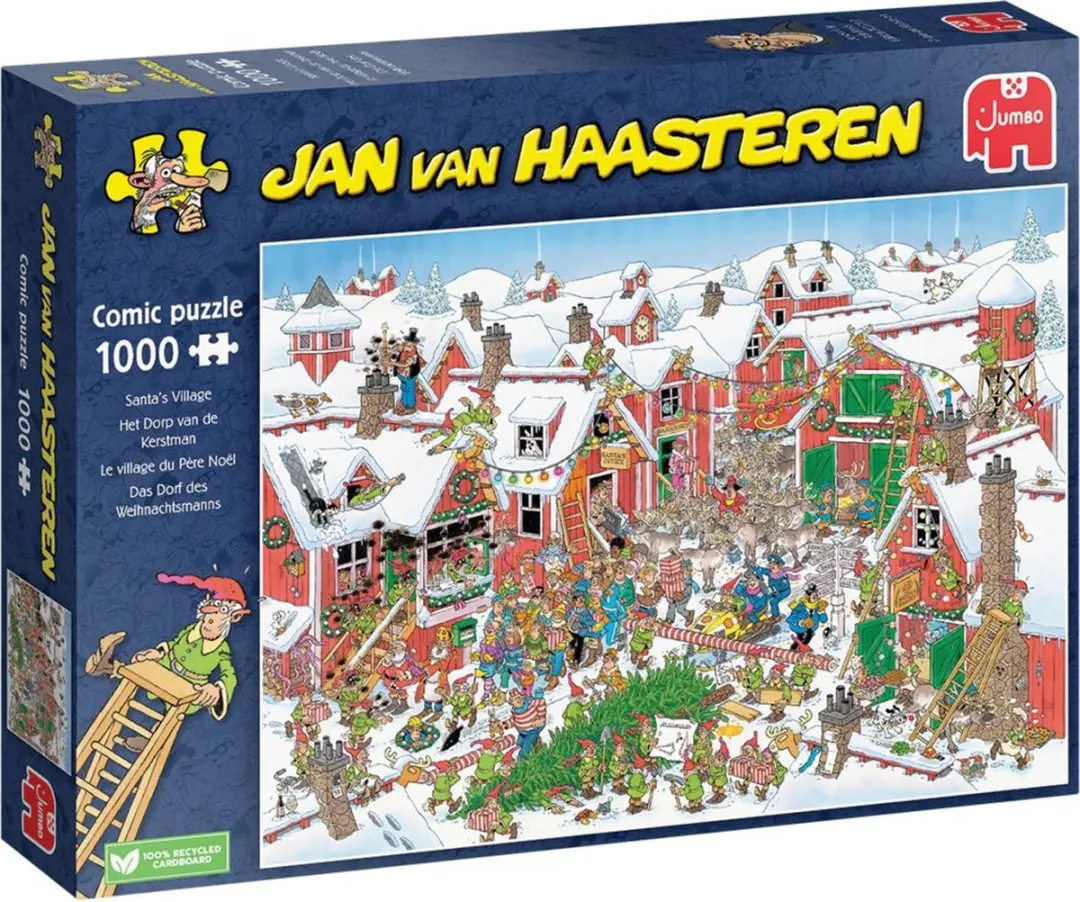 Jumbo Jan van Haasteren Het dorp van de Kerstman Legpuzzel 1000 Stuks - afbeelding 4 van 6