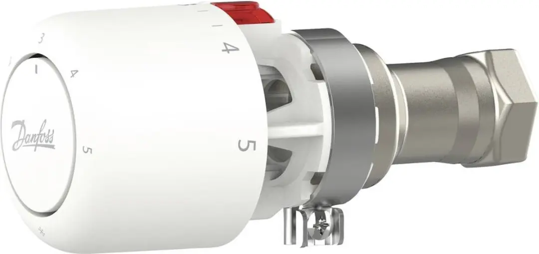 Danfoss Aero RA/V Thermostaatknop 7-28°C 015G4560 - Verkeerswit - afbeelding 2 van 4