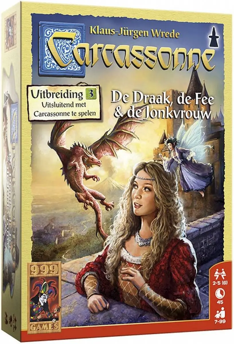 999 Games Carcassonne De Draak, de Fee en de Jonkvrouw Uitbreiding