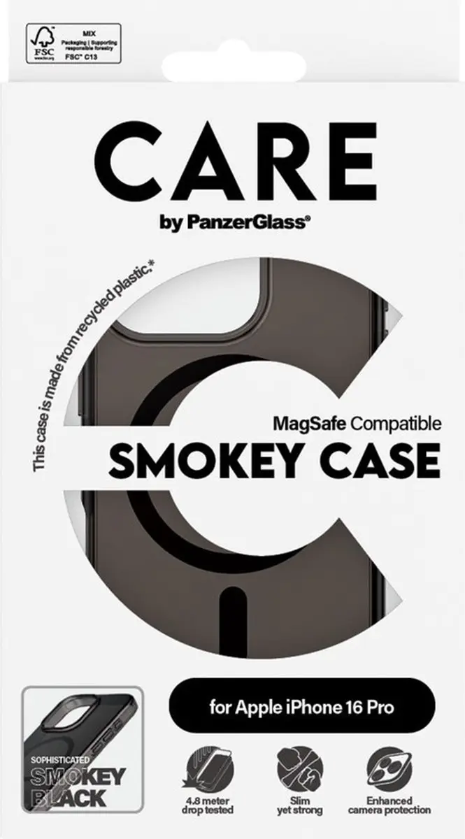 PanzerGlass Flagship Case 1350 iPhone 16 Pro - Zwart MagSafe - afbeelding 4 van 6