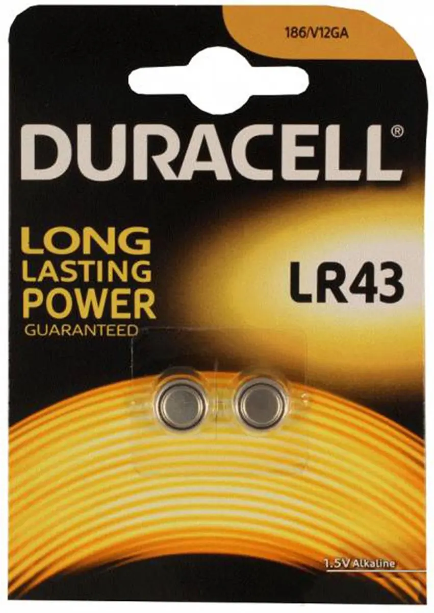 Duracell LR43 Knoopcel