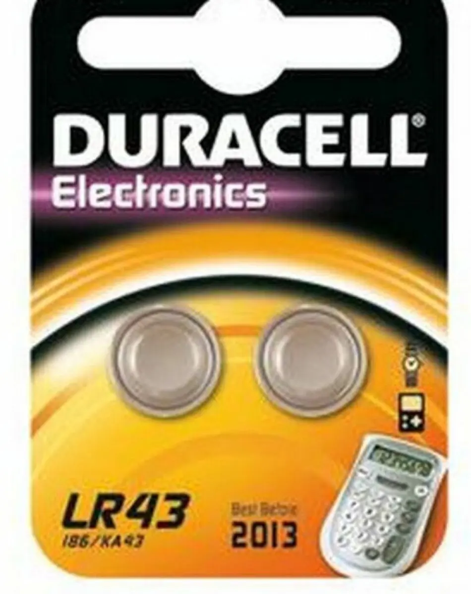 Duracell LR43 Knoopcel - 2 Stuks