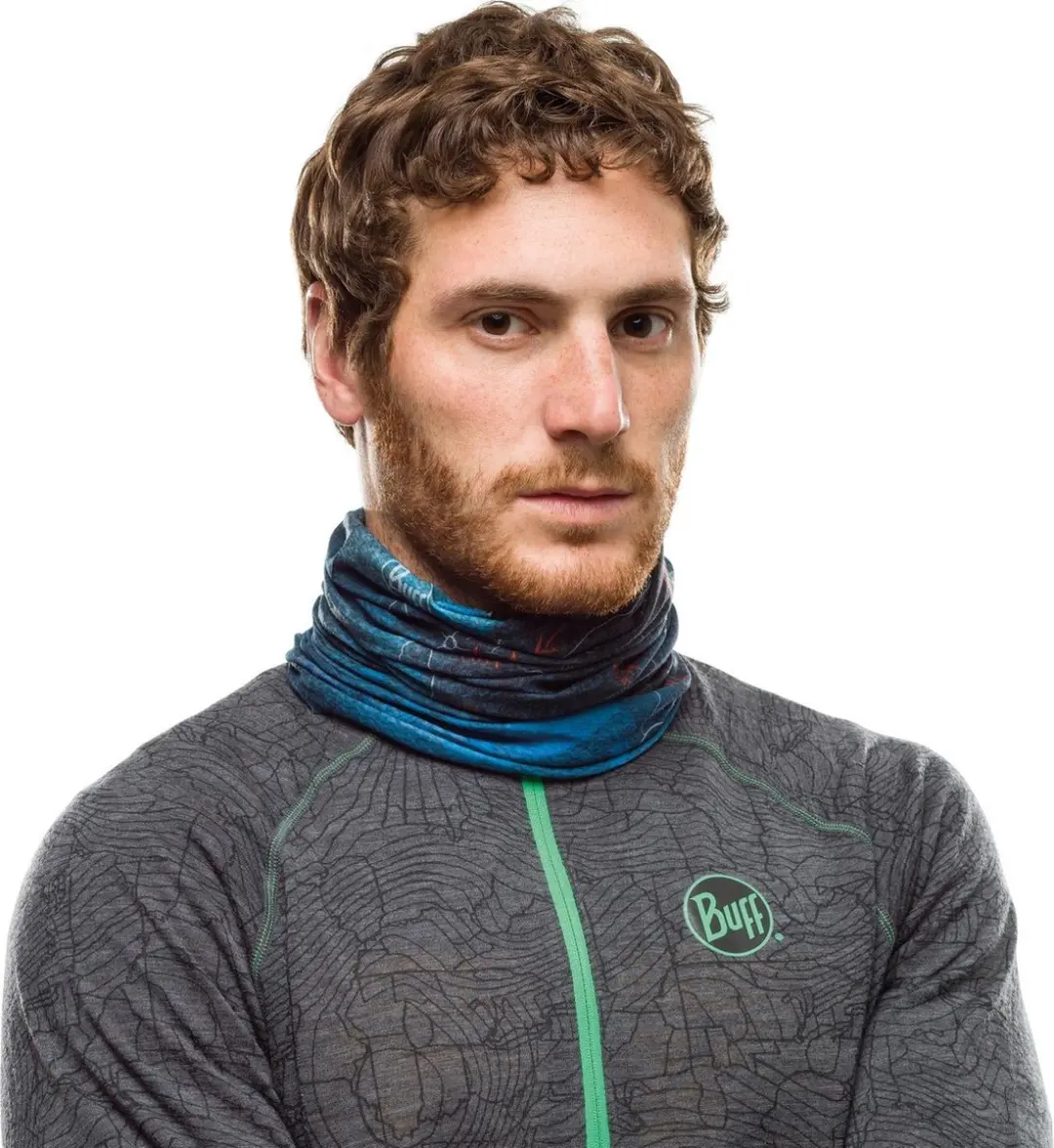Buff El Camino Coolnet UV Peninsula Denim - Nekwarmer/Hoofddoek - Blauw - afbeelding 5 van 6