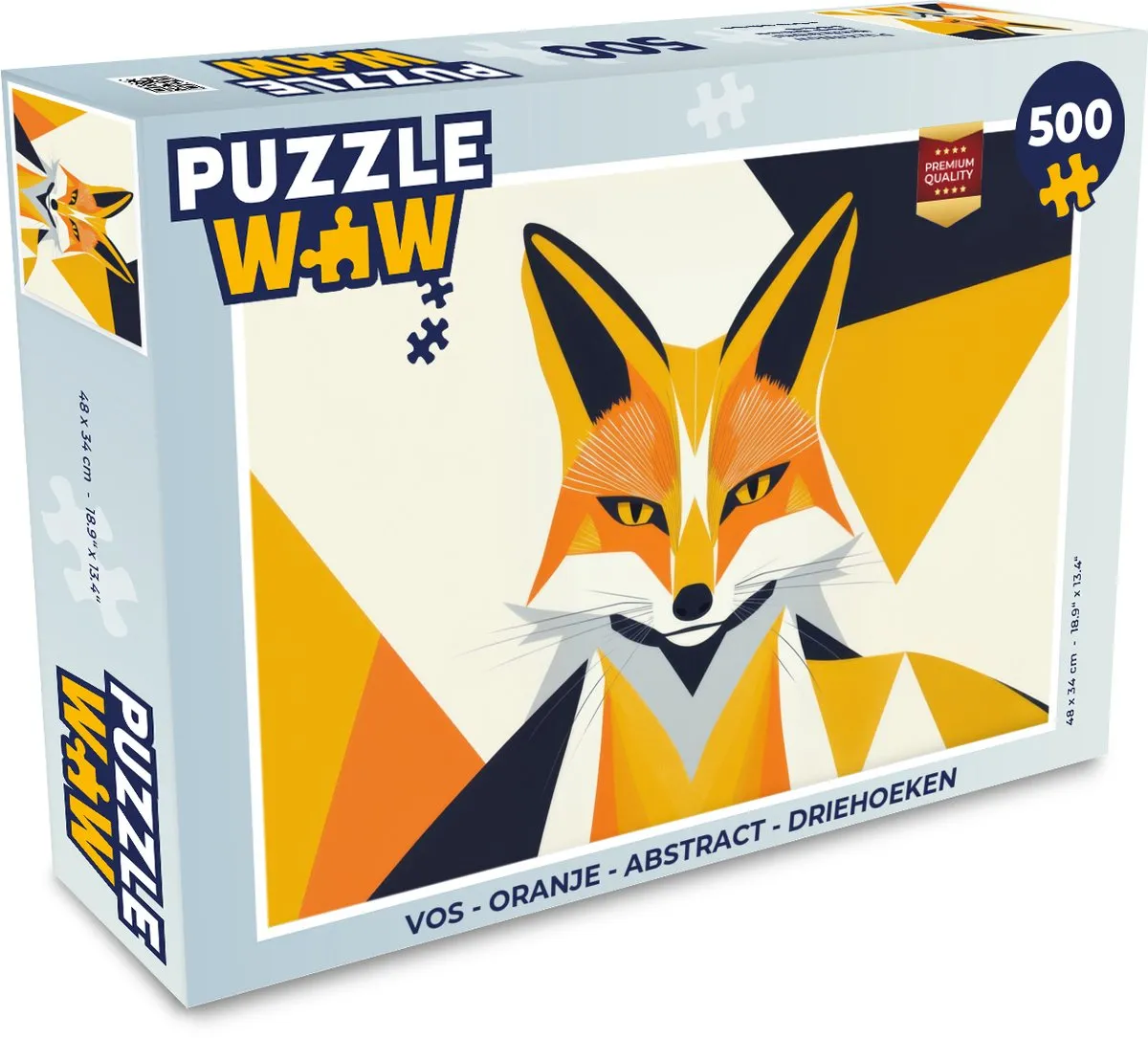 PuzzleWow Vos Abstract Legpuzzel 500 Stuks