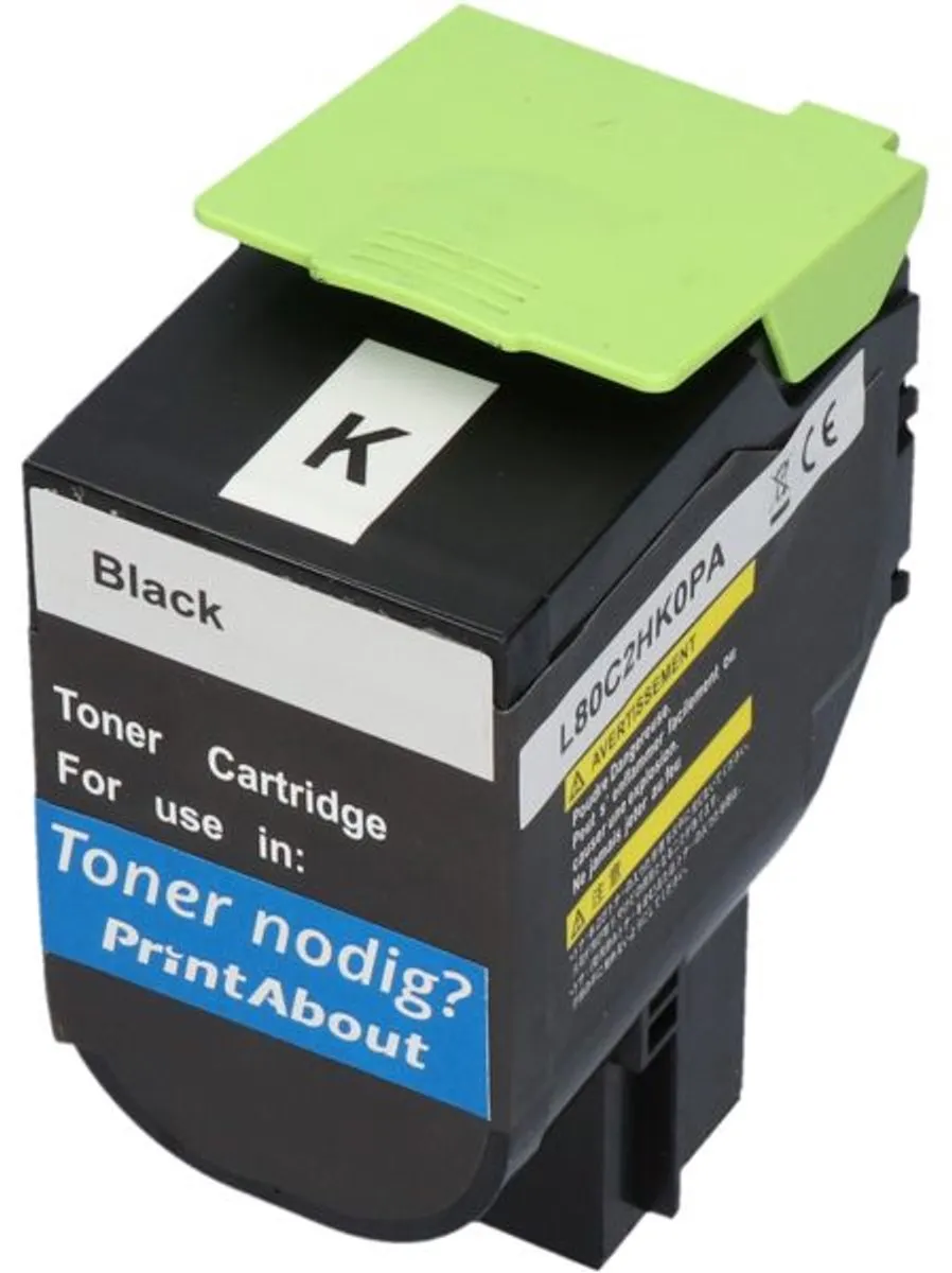 PrintAbout Lexmark 80C2HK0 Toner Zwart - 4.400 Stuks