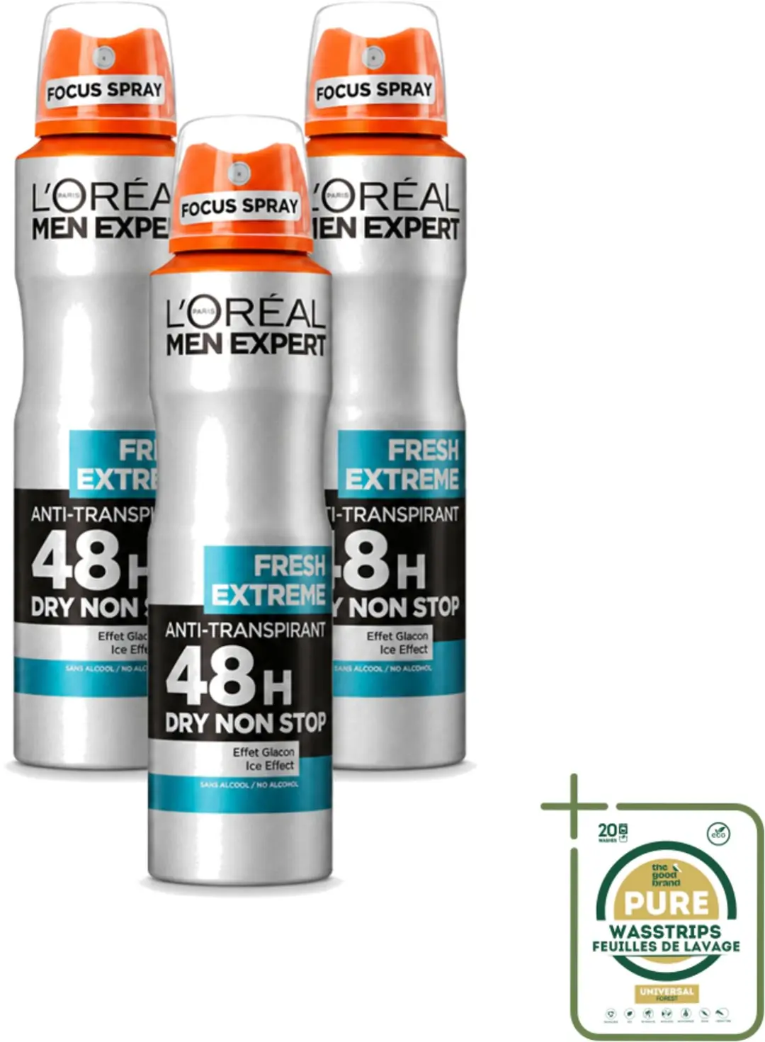 3 x L'Oréal Paris Men Expert Fresh Extreme