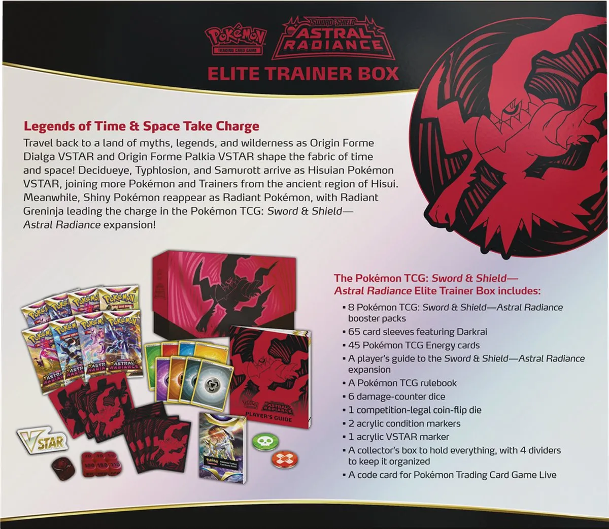 Pokémon Sword & Shield Astral Radiance Elite Trainer Box - 8 Boosterpacks