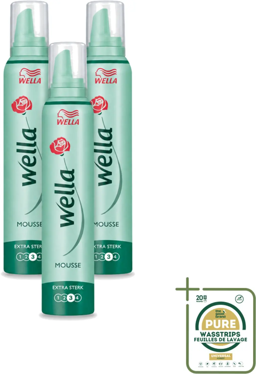 3 x Wella Forte Mousse Extra Strong