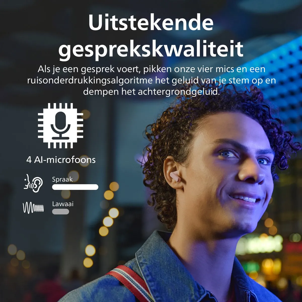 Philips TAT2000 In-Ear Oordopjes - 32u Afspeeltijd - Roze