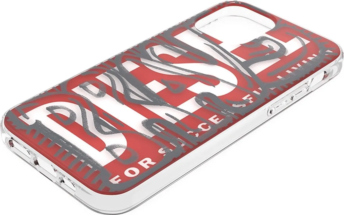 Apple iPhone 12 Pro Hoesje - Diesel - Snap Serie - Hard Kunststof Backcover - Rood - Hoesje Geschikt Voor Apple iPhone 12 Pro