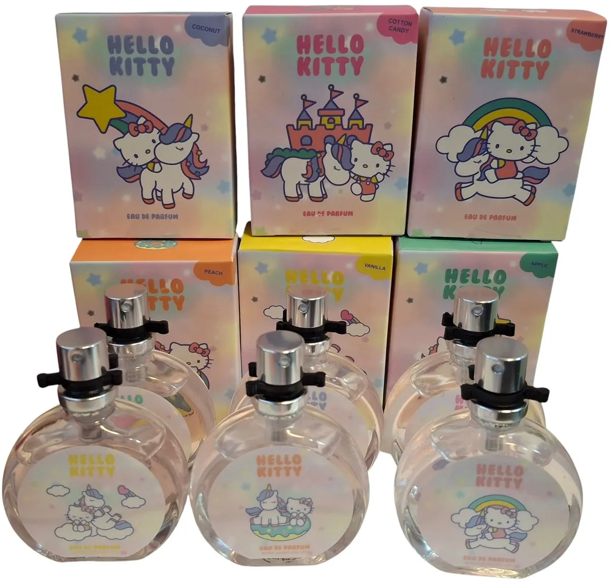 Hello Kitty Unicorn Parfumset 6x15ml