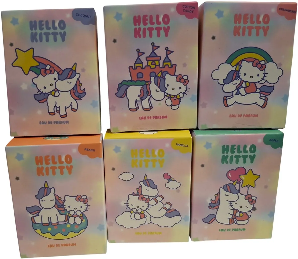 Hello Kitty Unicorn Parfumset 6x15ml