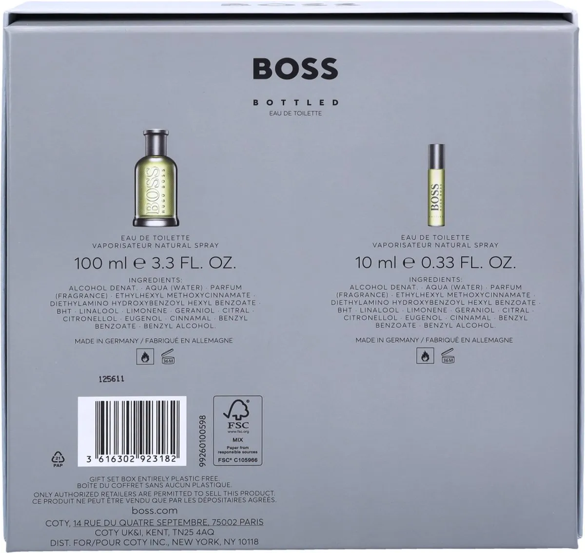 Hugo Boss Bottled Giftset - 110ml