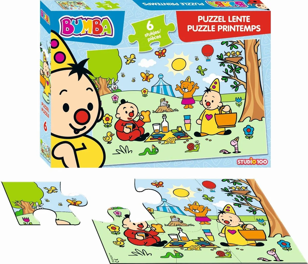 Studio 100 Bumba Puzzel 6 Stuks - Lente