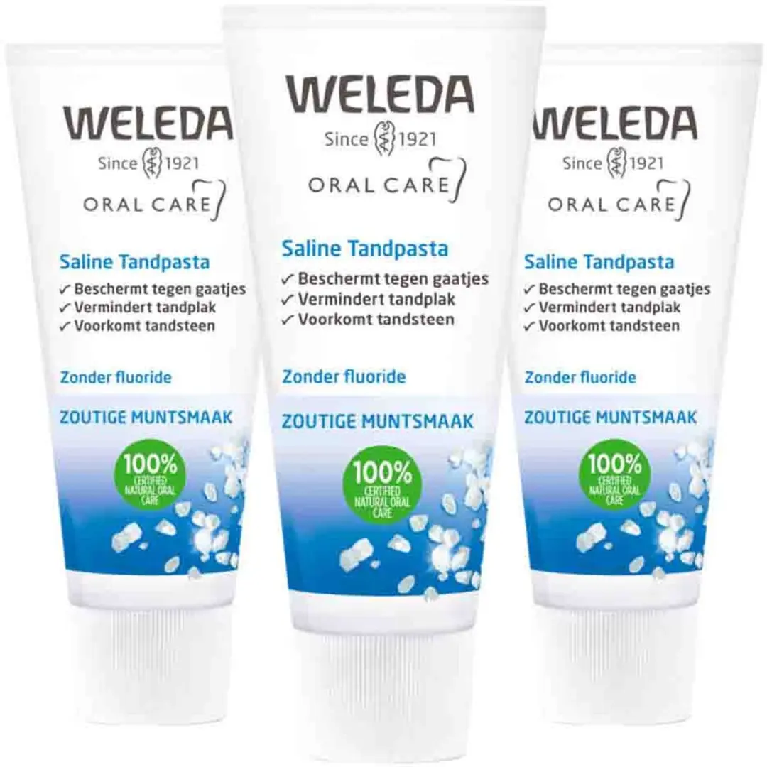 Weleda Tandpasta Saline - 3x75ml - afbeelding 5 van 5