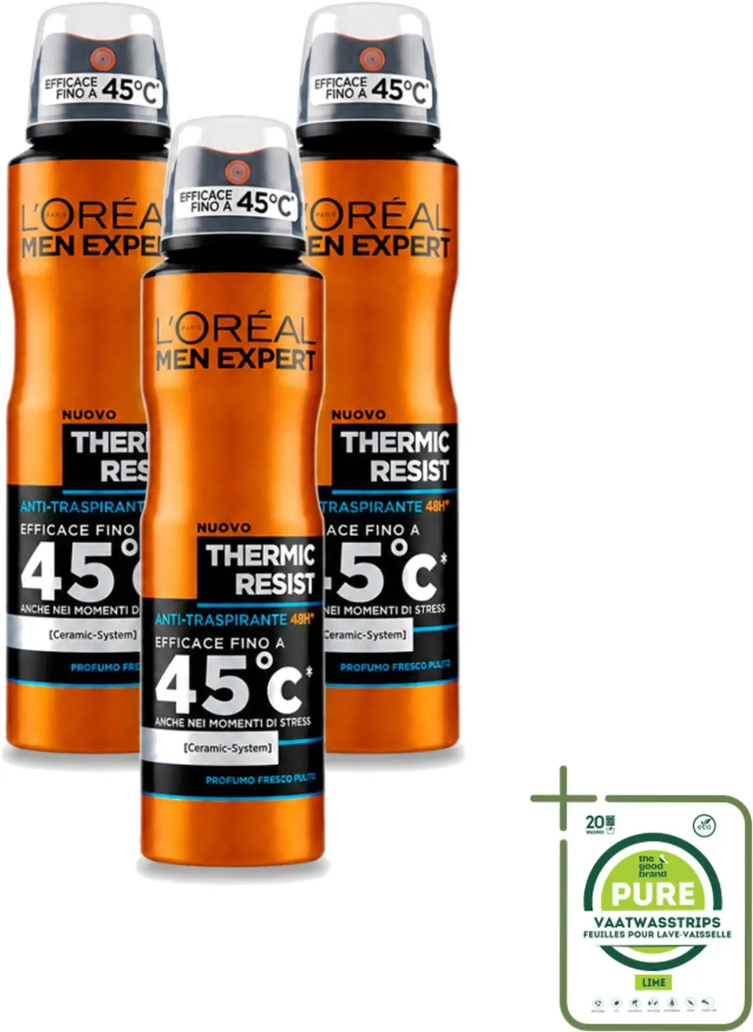 3 x L'Oréal Men Expert Deo Spray