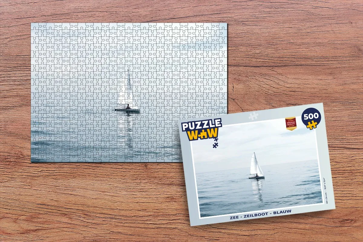 PuzzleWow Zee Zeilboot Legpuzzel 500 Stuks - Multicolor