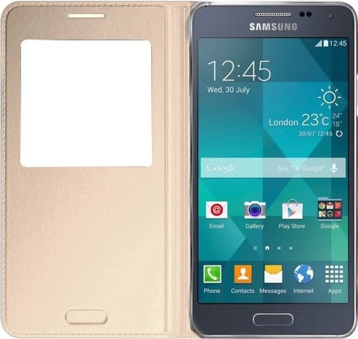 Samsung S-View Cover EF-CG850BFEG - Goud