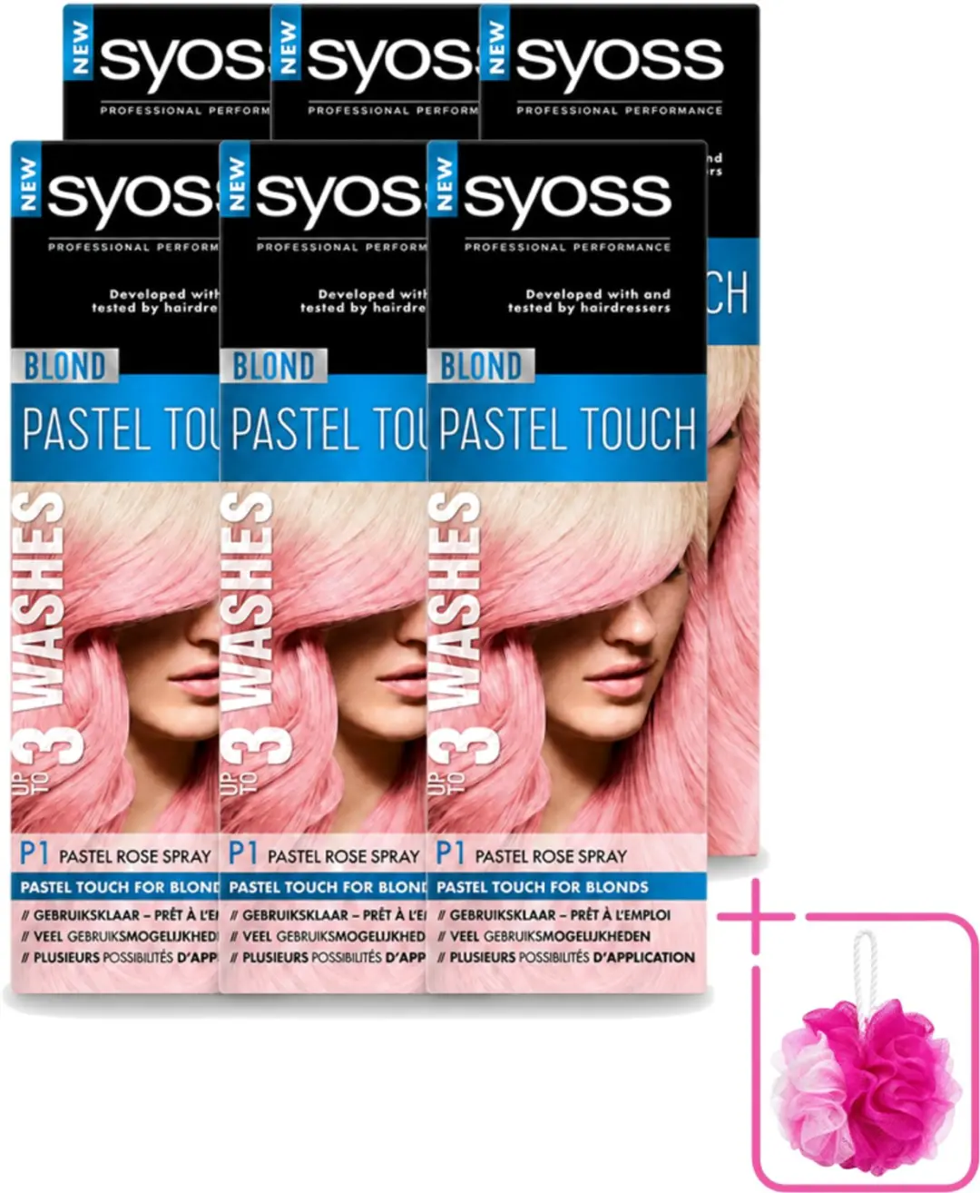 6 x Syoss Color Blond Pastel Touch P1 Pastel Rose