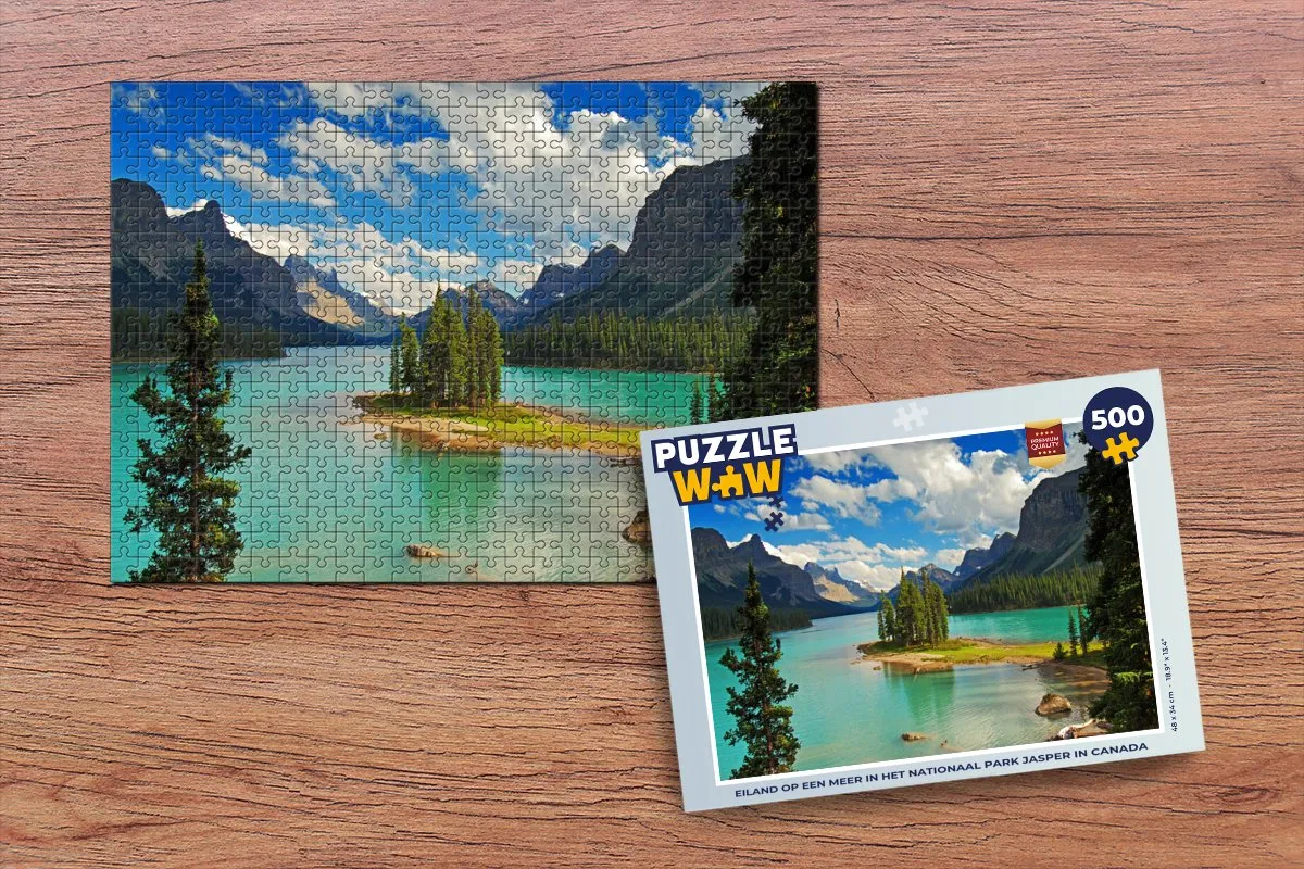 PuzzleWow Legpuzzel Jasper Nationaal Park 500 Stuks - Multicolor