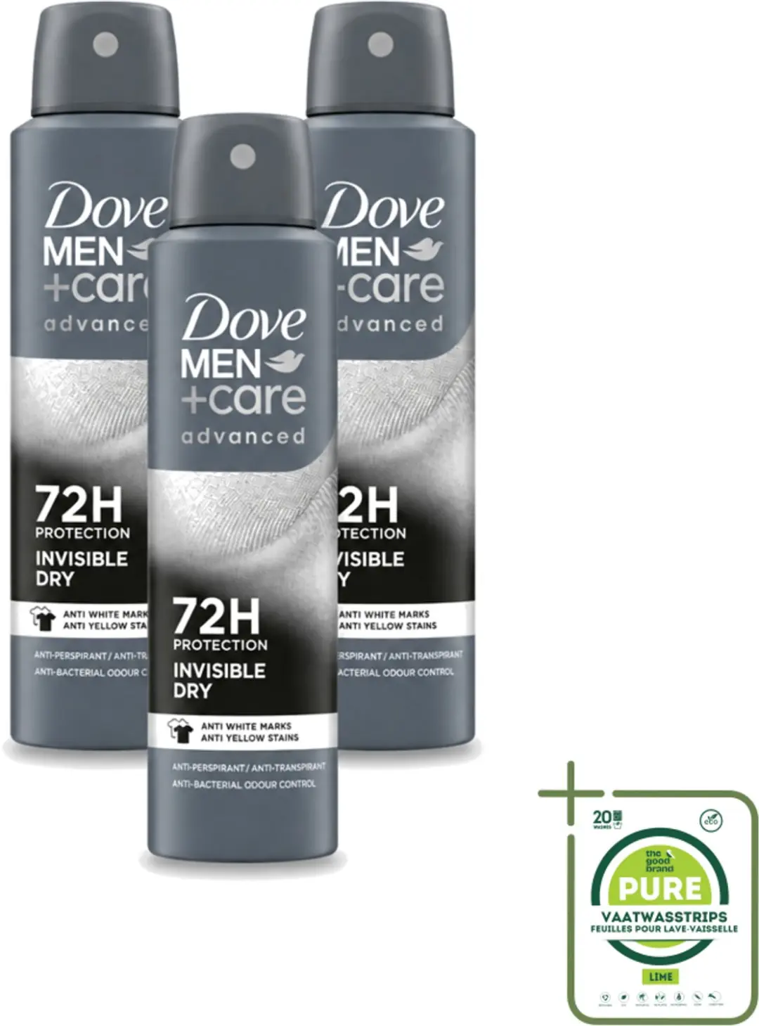 3 x Dove Men+Care