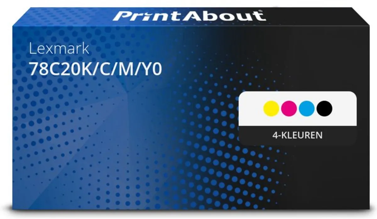 PrintAbout Lexmark 78C20K/C/M/Y0 Toner Voordeelbundel