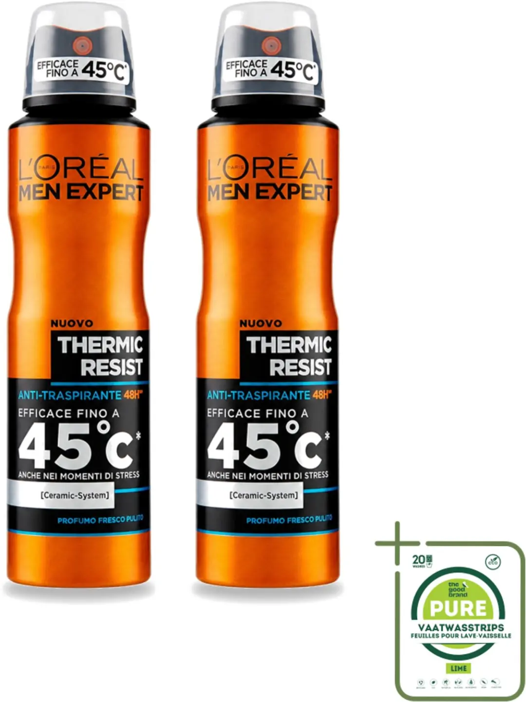 2 x L'Oréal Men Expert Deo Spray