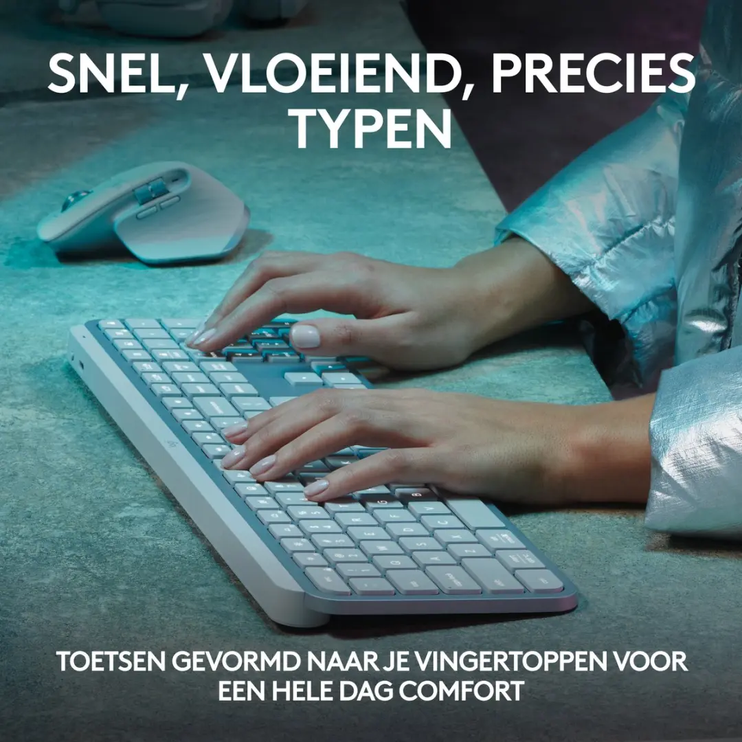 Logitech MX Keys S 920-011569 Toetsenbord - Wit - afbeelding 5 van 6