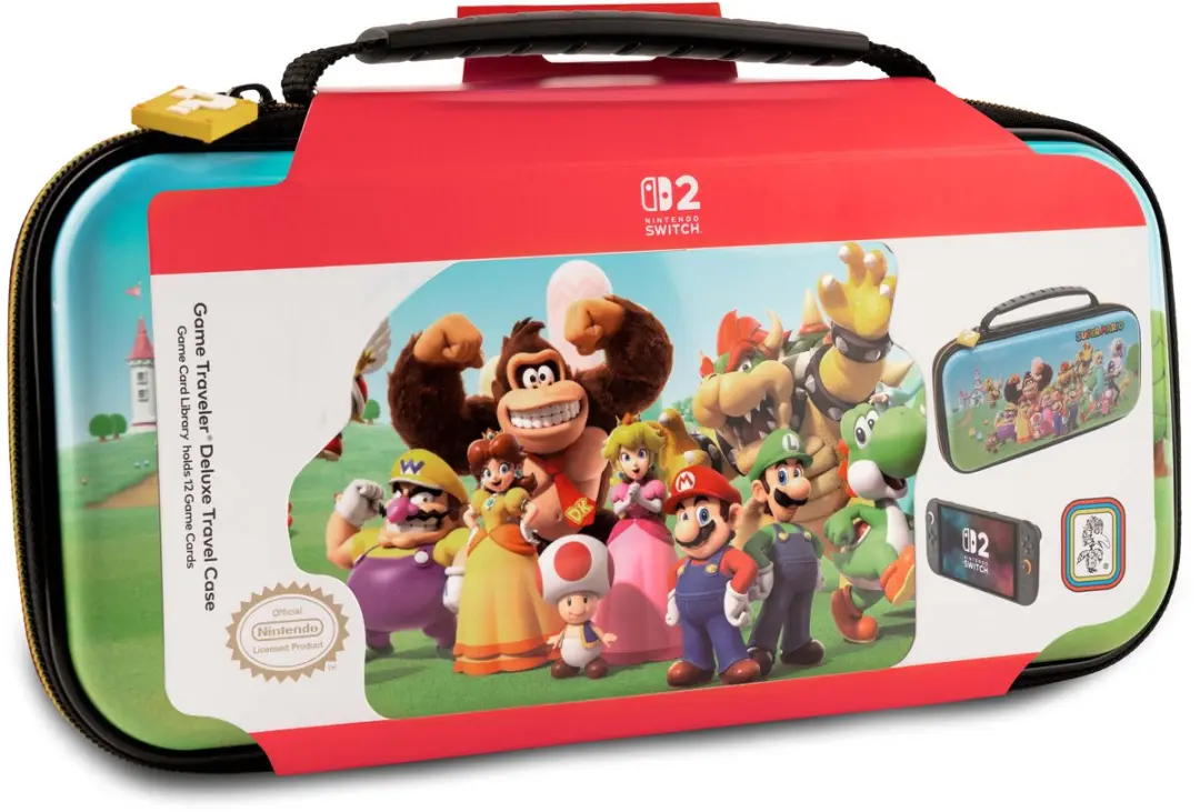 Bigben Nintendo Switch 2 Case NS212SM - Super Mario & Friends - Multi - afbeelding 3 van 6