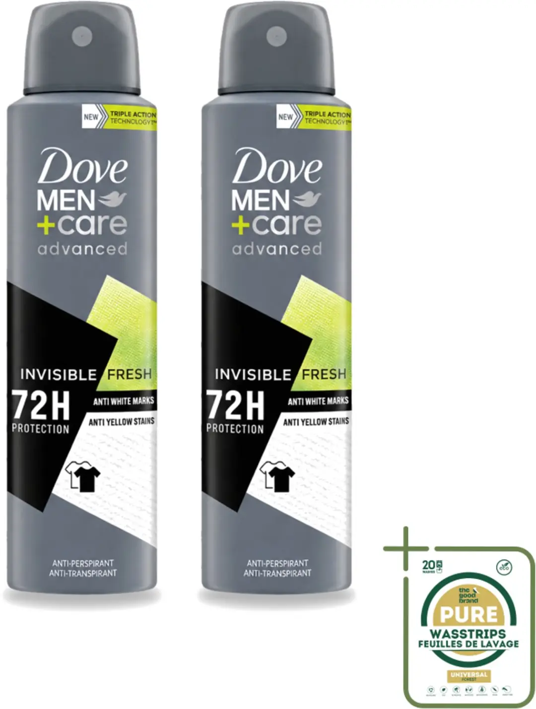 2 x Dove Men+Care