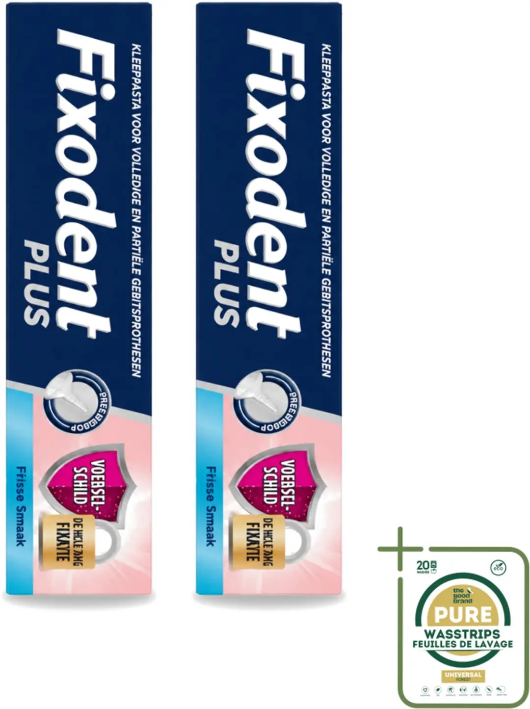 2 x Fixodent Plus