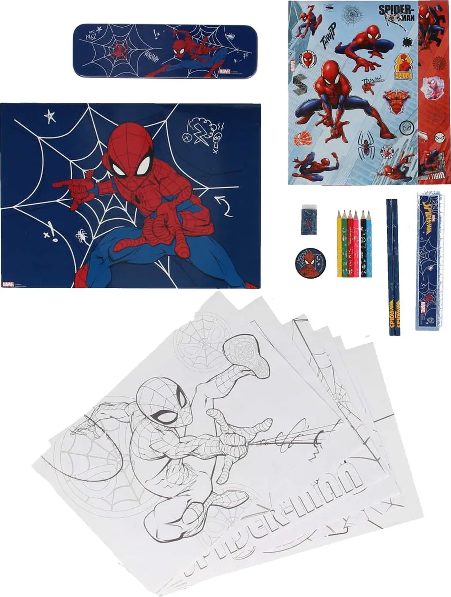 Marvel Spiderman Tekenkoffer - Multi Colour