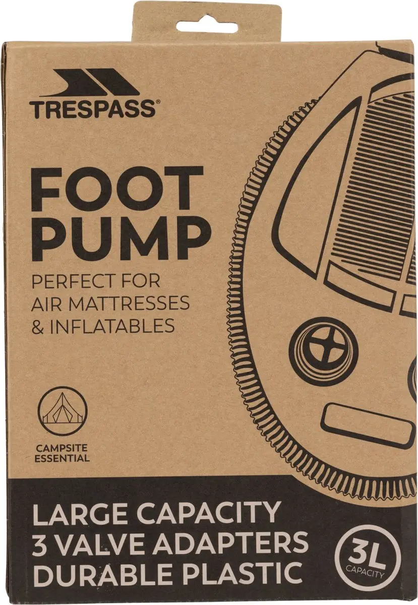 Trespass Stompa Voetpomp - Geel