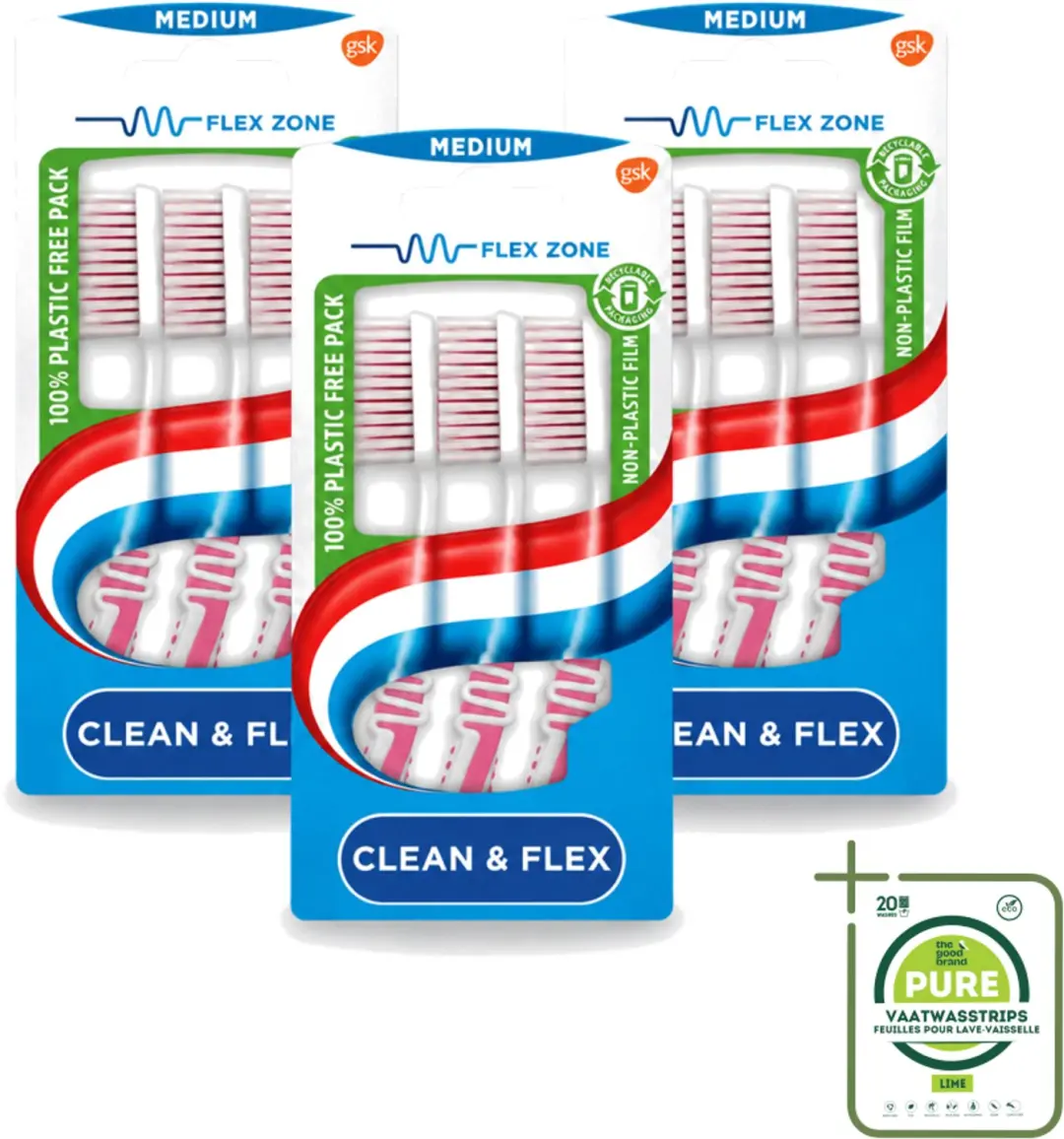 3 x Aquafresh