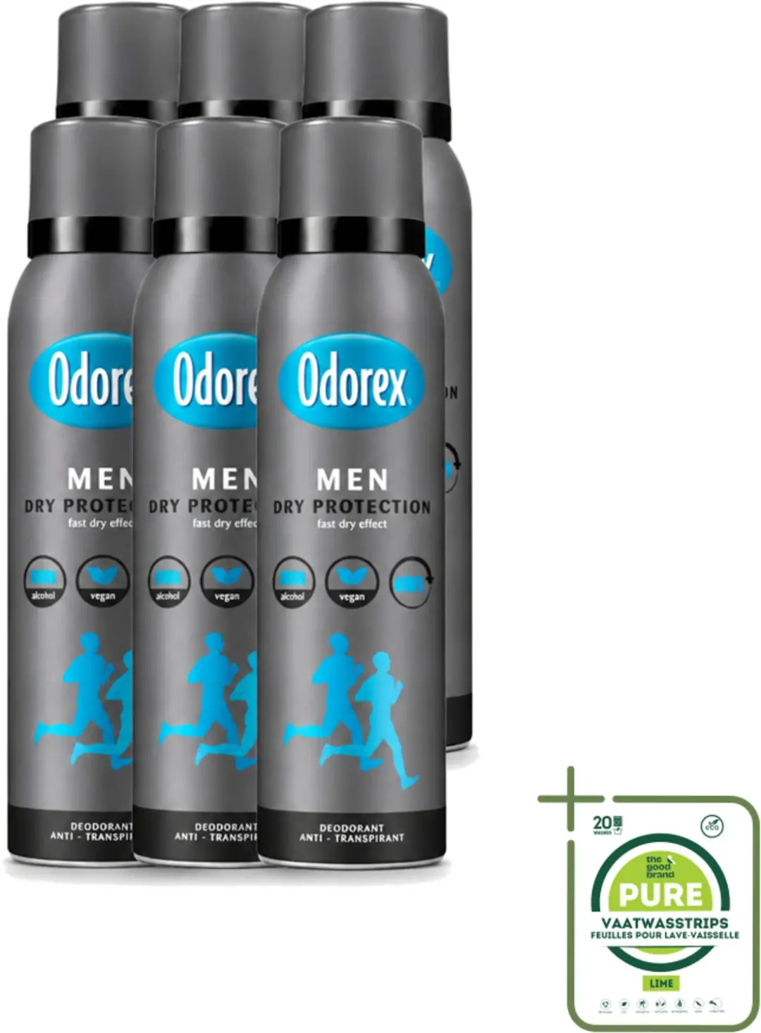 6 x Odorex Men